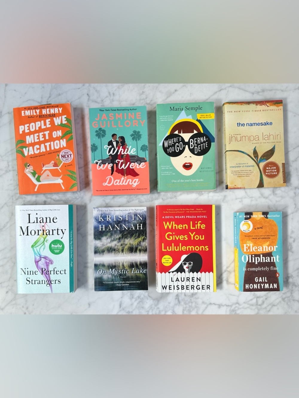 Lot of 8 Popular Book Club Paperback Novels - Various Authors